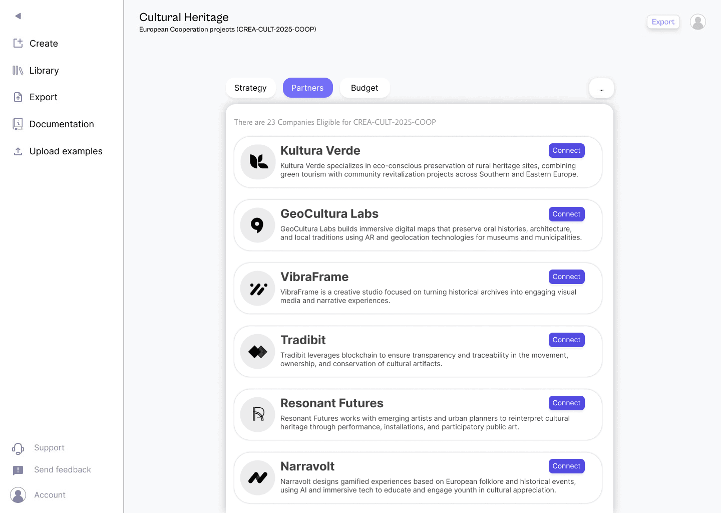 Project Builder: Strategy, Partners & Budget